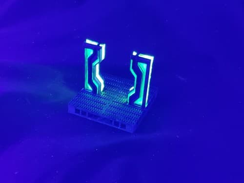 3D Printed Hand Painted Cyberglow City Charming Terrain Modular Gun Store - Thumbnail 12