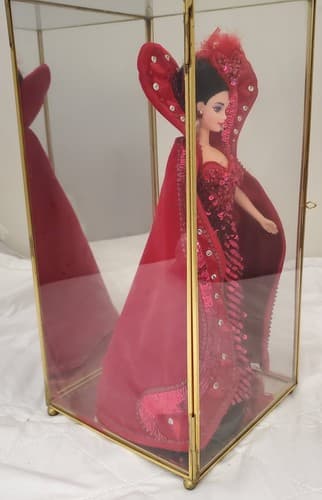 1994 Bob Mackie Queen of Hearts Barbie Limited Edition, Sequins, Cape, Headdress - Thumbnail 4