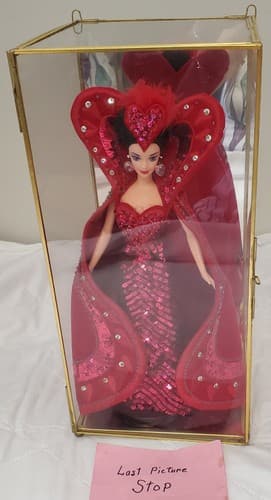 1994 Bob Mackie Queen of Hearts Barbie Limited Edition, Sequins, Cape, Headdress - Thumbnail 5