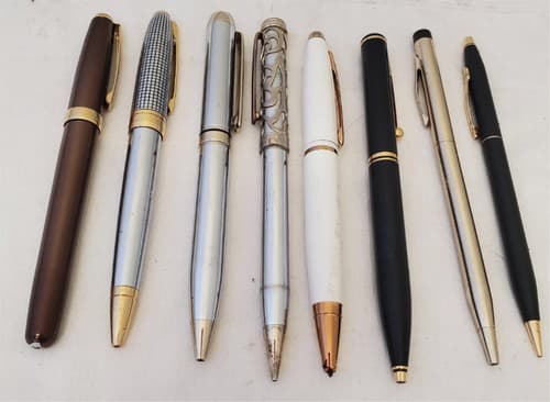 Lot of 8 Vintage Cross, Cardn, Sheaffer Pens - Thumbnail 3