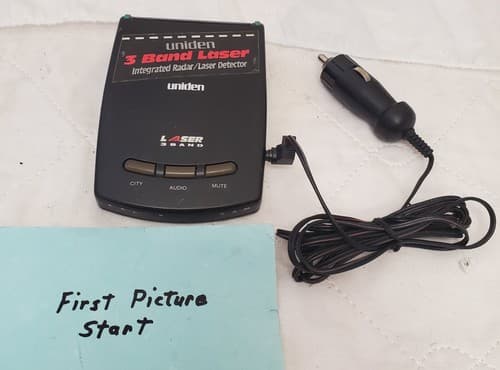 Uniden 3 Band Integrated Radar Laser Detector with Power Cable - Image 1