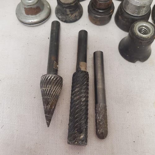 Lot of 20 Assorted Rotary carbide burrs, Backing Pad etc LOT-112 - Thumbnail 5