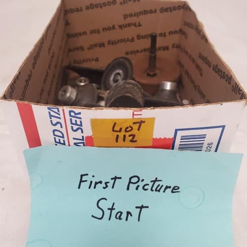 Lot of 20 Assorted Rotary carbide burrs, Backing Pad etc LOT-112 - Thumbnail 2