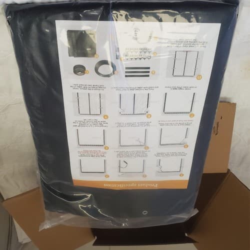 Sliding Magnetic Screen Door 70 to 80 inch Black - Thumbnail 4