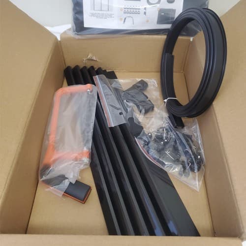 Sliding Magnetic Screen Door 70 to 80 inch Black - Thumbnail 8