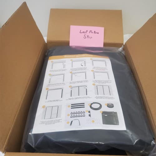 Sliding Magnetic Screen Door 70 to 80 inch Black - Thumbnail 7