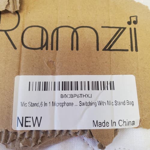 Ramzii Roll Up & Portable microphone stand Carrying Case Black Bag Padded - Thumbnail 4