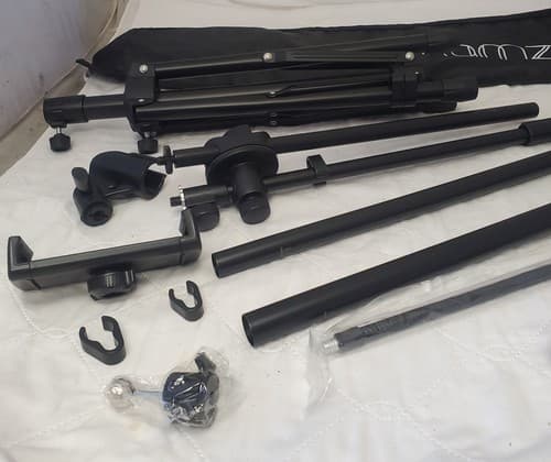 Ramzii Roll Up & Portable microphone stand Carrying Case Black Bag Padded - Thumbnail 7