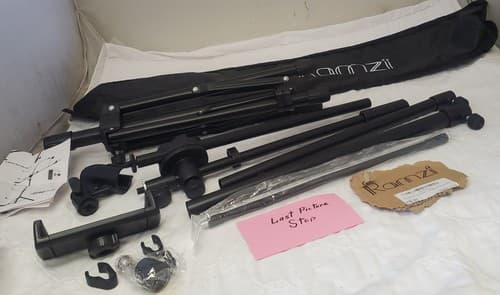 Ramzii Roll Up & Portable microphone stand Carrying Case Black Bag Padded - Thumbnail 10