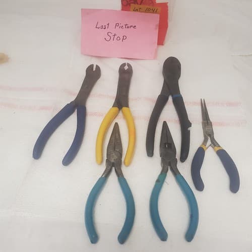 Lot of 6 Assorted HI-Lok Collar Removal Plier & long Nose Pliers LOT-1041 - Thumbnail 8