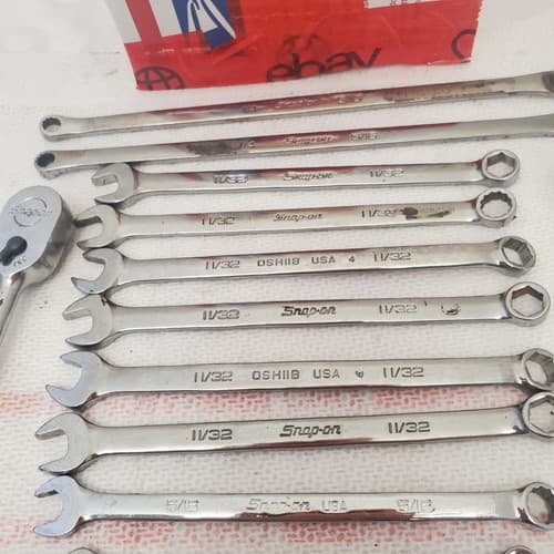 Lot of Snap on combination Wrench & Sockets LOT-1056 - Thumbnail 4