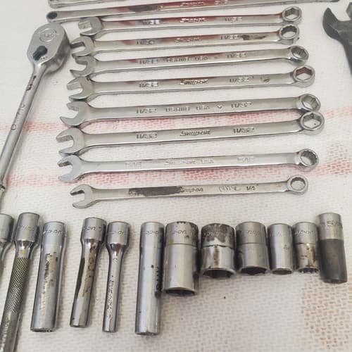 Lot of Snap on combination Wrench & Sockets LOT-1056 - Thumbnail 8