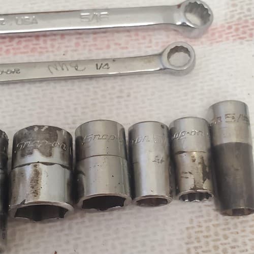 Lot of Snap on combination Wrench & Sockets LOT-1056 - Thumbnail 12