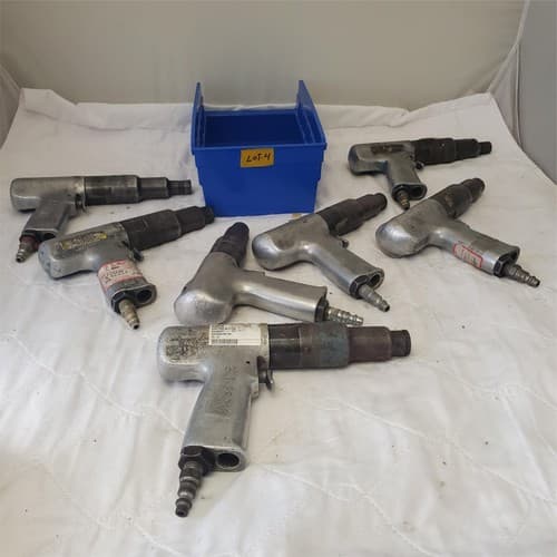 Cleco Pneumatic Pistol Grip 1/4" Air Tool Screwdriver/Nutrunner Air Tools Lot-4 - Image 1