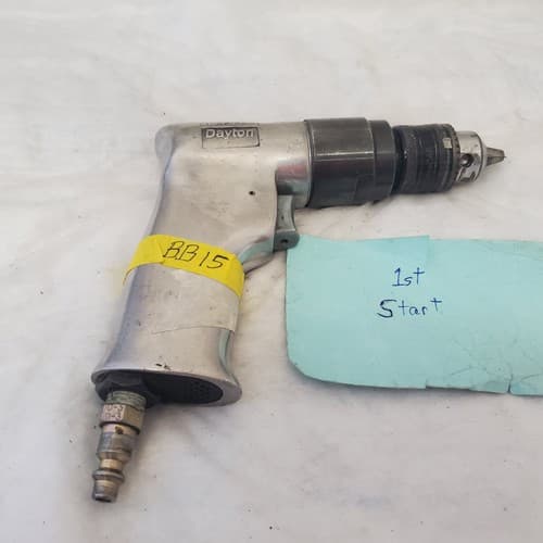 Dayton Pistol Grip Pneumatic Air Drill Air Tool BB-15 - Image 1