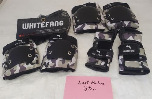 whitefang protective gear set knee elbow wrist pads for skating - Thumbnail 11