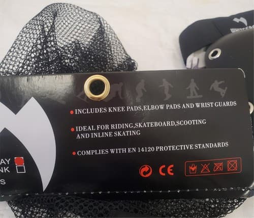 whitefang protective gear set knee elbow wrist pads for skating - Thumbnail 10