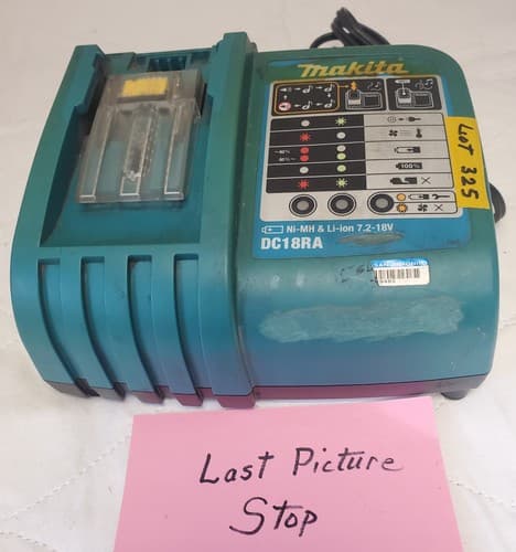 Makita DC18RA S 120V Rapid Battery Charger Li-Ion Fast Charging Tool LOT-325 - Thumbnail 6
