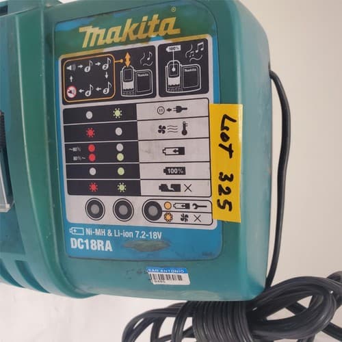 Makita DC18RA S 120V Rapid Battery Charger Li-Ion Fast Charging Tool LOT-325 - Thumbnail 3