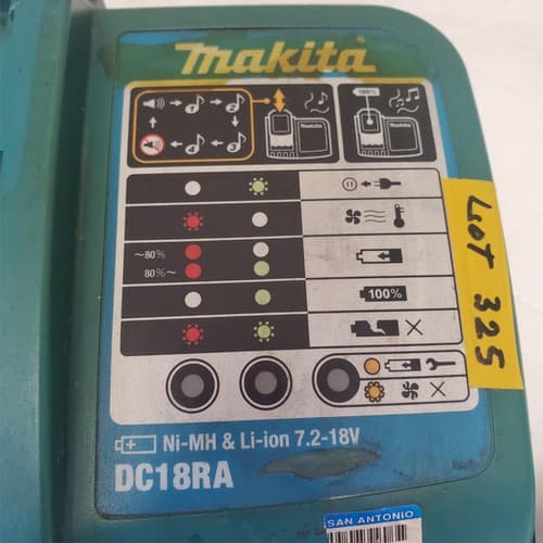 Makita DC18RA S 120V Rapid Battery Charger Li-Ion Fast Charging Tool LOT-325 - Thumbnail 4