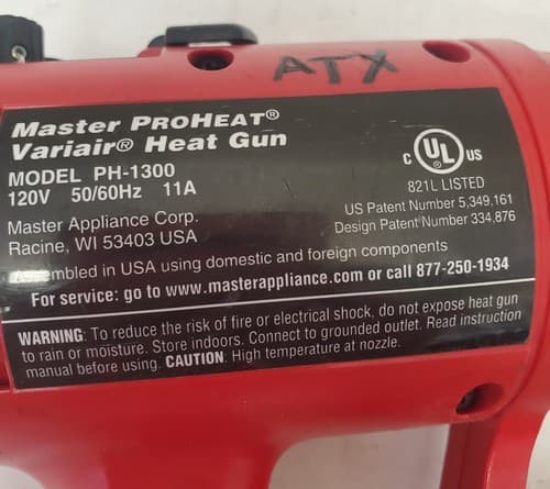 Master Appliance 120V PH-1300 Proheat Varitemp Heat Gun LOT-645 - Thumbnail 4