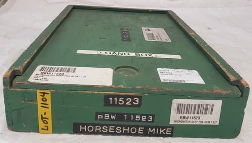 Large Frame Outside Micrometer Precision Measuring instrument with Case LOT-1104 - Thumbnail 6