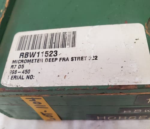 Large Frame Outside Micrometer Precision Measuring instrument with Case LOT-1104 - Thumbnail 7