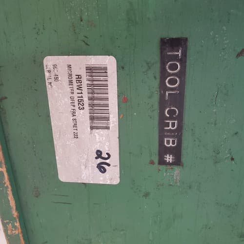 Large Frame Outside Micrometer Precision Measuring instrument with Case LOT-1104 - Thumbnail 9