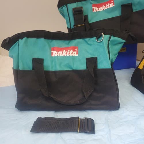 Lot of 3 Tool Bags 2 Makita & 1 DeWalt Soft-Sided Zipper Tote Bags LOT-1074 - Thumbnail 6