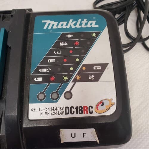 Makita DC18RC 7.2 V 14.4V 18 V Battery Rapid Charger Lot 438 - Thumbnail 2