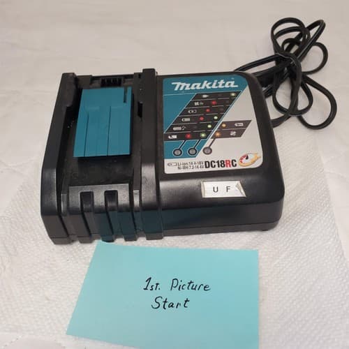 Makita DC18RC 7.2 V 14.4V 18 V Battery Rapid Charger Lot 438 - Image 1