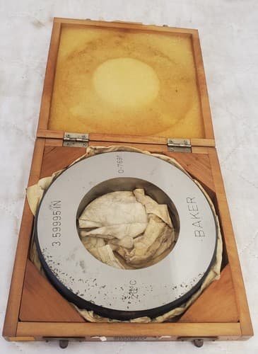 Baker 0-7691 3.59995" IN Ring Bore Gage Machinist Tool LOT-1135 - Image 1