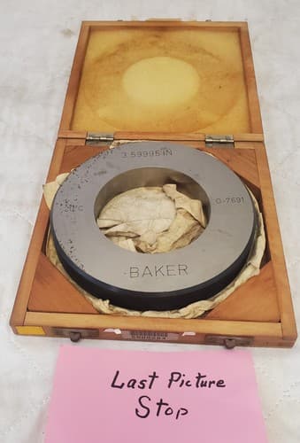 Baker 0-7691 3.59995" IN Ring Bore Gage Machinist Tool LOT-1135 - Thumbnail 9