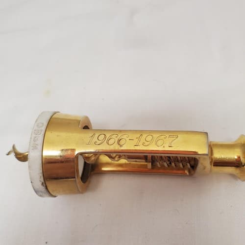 Vintage Brass Corkscrew Wine Bottle Opener T Handle Barware Tool - Thumbnail 4