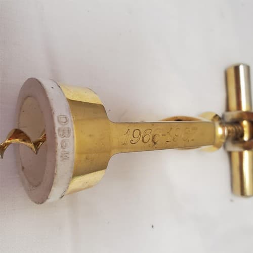 Vintage Brass Corkscrew Wine Bottle Opener T Handle Barware Tool - Thumbnail 5