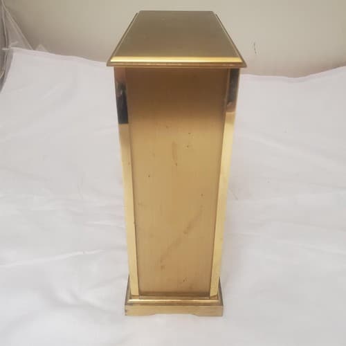 Vintage Seth Thomas Quartzmatic Award 0159-000 Brass Desk Clock - Thumbnail 4