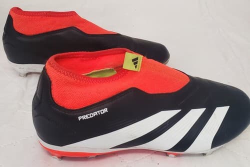 Adidas Size : 5.5 Predator League Laceless Turf Black Soccer Shoes - Thumbnail 5
