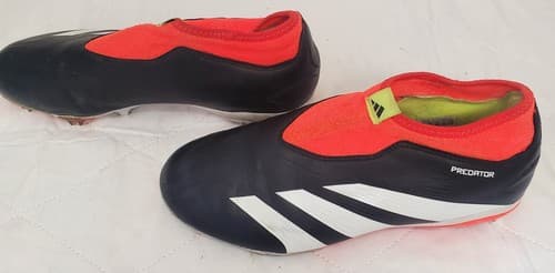 Adidas Size : 5.5 Predator League Laceless Turf Black Soccer Shoes - Thumbnail 3