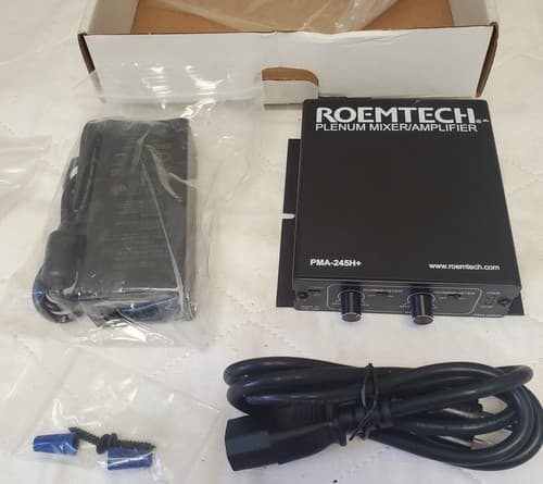Roemtech PMA245H Plenum Mixer Amplifier 45W Stereo Amp for Classroom Audio - Image 1