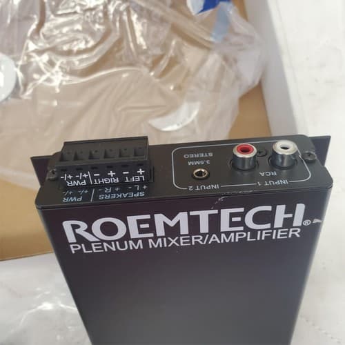 Roemtech PMA245H Plenum Mixer Amplifier 45W Stereo Amp for Classroom Audio - Thumbnail 6