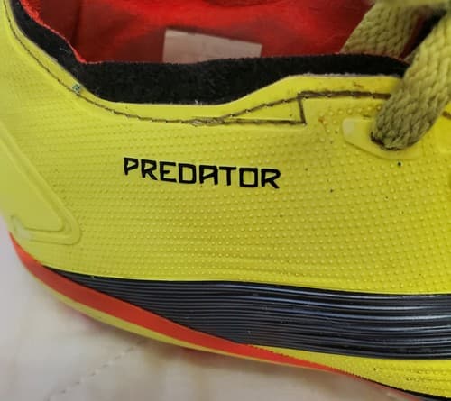 Adidas Predator Men Soccer Shoes FG Grip Yellow/Black/Orange - Thumbnail 2