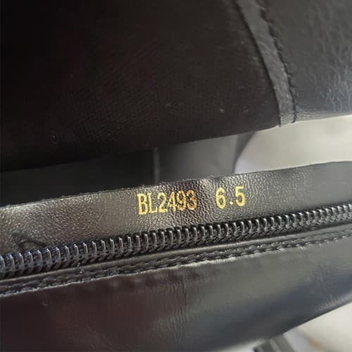 Vaslemuse Womens Black Knee High Boots Square Toe Block Heel Size 6.5 - Thumbnail 9