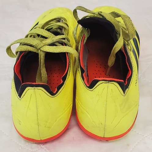 Adidas Predator Men Soccer Shoes FG Grip Yellow/Black/Orange - Thumbnail 5