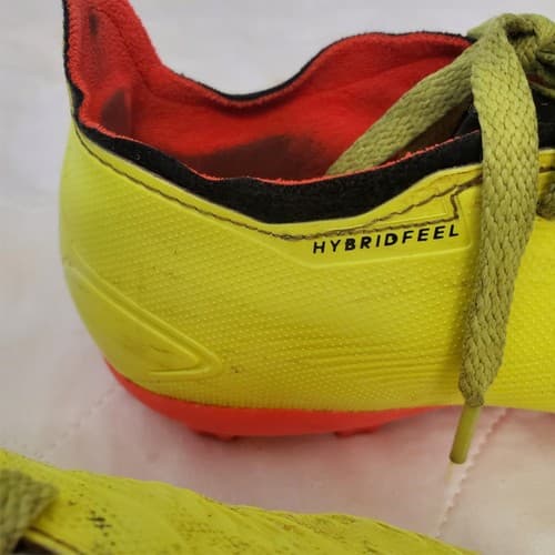 Adidas Predator Men Soccer Shoes FG Grip Yellow/Black/Orange - Thumbnail 3
