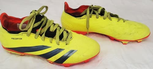 Adidas Predator Men Soccer Shoes FG Grip Yellow/Black/Orange - Thumbnail 10