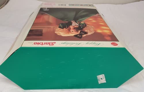 1991 Barbie Happy Holidays Special Edition Blonde Black Velvet Jeweled Gown - Thumbnail 3