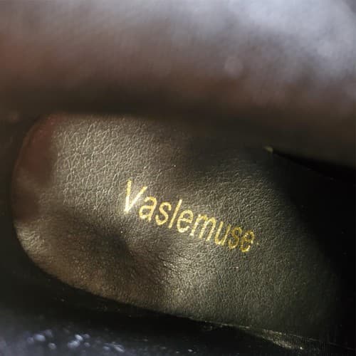 Vaslemuse Womens Black Knee High Boots Square Toe Block Heel Size 6 - Thumbnail 8