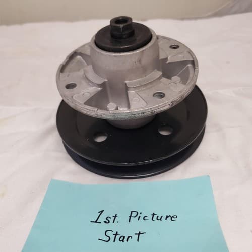 Deck Spindle Assembly Double Pulley Replacement Part - Image 1