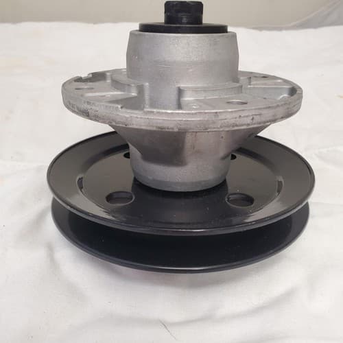 Deck Spindle Assembly Double Pulley Replacement Part - Thumbnail 3