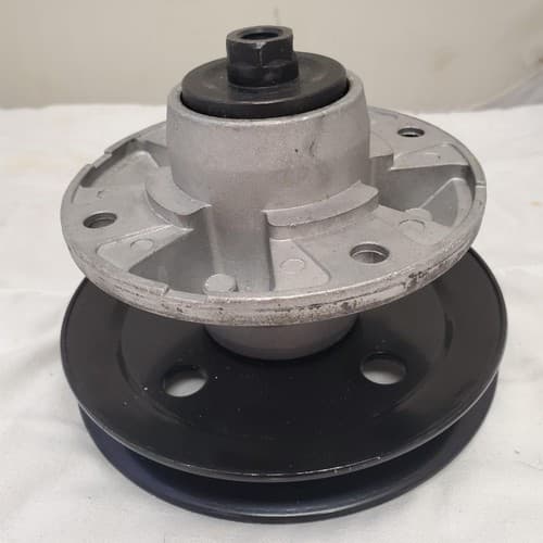 Deck Spindle Assembly Double Pulley Replacement Part - Thumbnail 2